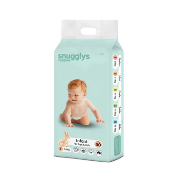 Snugglys Nappies - Infant - Size 2 (3-8kg)